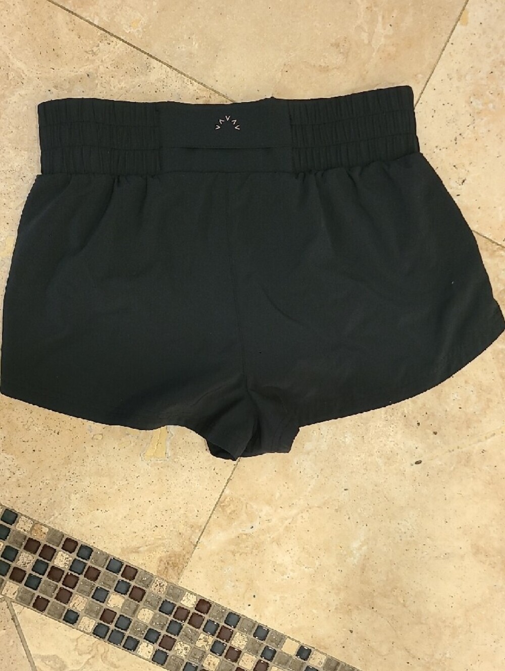 Varley Black Athletic Shorts with Pink Drawstring Inseam 2" - Picture 5 of 8